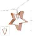 thumbnail image 3 of Hometrends Copper Heart and Stars String Lights, 3 of 5