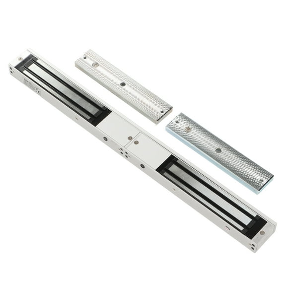 Double Door Mag Lock, Holding Force 280KG Electromagnetic Lock Mount Aluminum Alloy For Wooden Metal Glass Doors