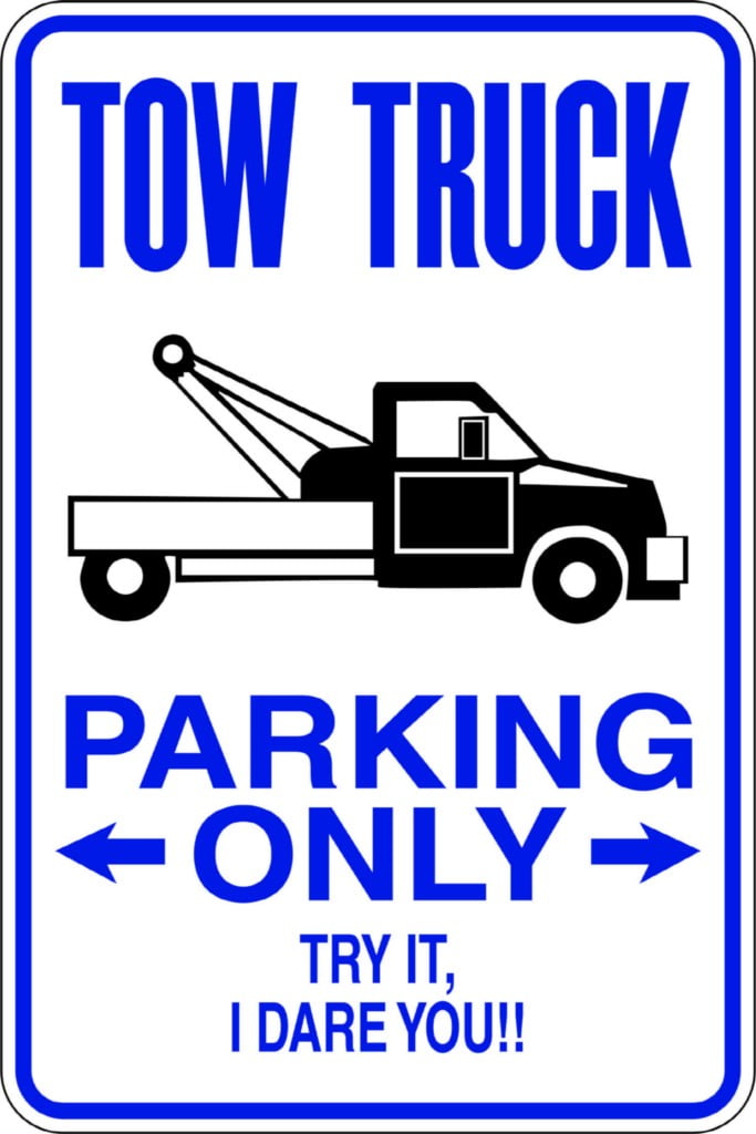Home Wall Decals Tow Truck Parking Bedroom Stickers DIY Removable