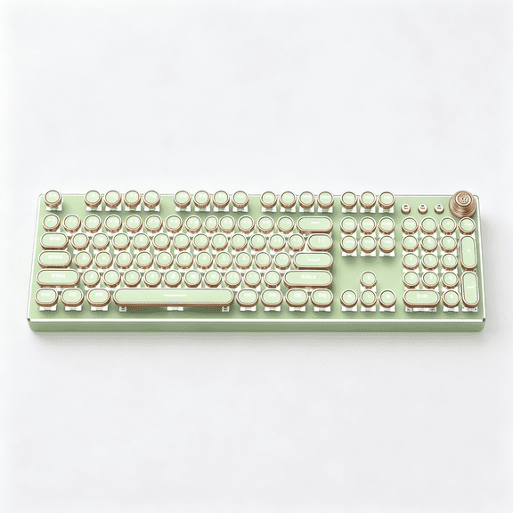 GJX 2026 New Gaming Keyboard,Flexible,Wired Wireless,Gaming Keyboards,Single Piece,Typewriter Keyboard Wireless,With 1*46 X 15 X 5 Cm / 0.9 Kg,Green,1 Count