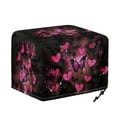 thumbnail image 6 of HELLHERO Butterflies Heart Print Toaster Dust Cover for Kitchen, 2 Slice Adjustable Small Appliance Protector with Drawstring, Waterproof Toaster Oven Cover, 6 of 8