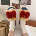 thumbnail image 2 of Penkiiy Warm Slippers for Women Cotton Slippers Winter Fashion Sweet Cotton Slippers Home Leisure Lovely Princess Wind Warm Plush Drag Yellow Slippers, 2 of 9