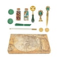 thumbnail image 1 of Wax Sealing  Kit, Wax Sealing Set Humanized Design Rich Colors Exquisite Gifts  For DIY Gifts Blue,Dark Green, 1 of 8