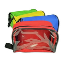 Lightning X Color Coded First Aid Medical Kit Accessory Pouches - Zippered Bag w/ Transparent Window - Set of 4