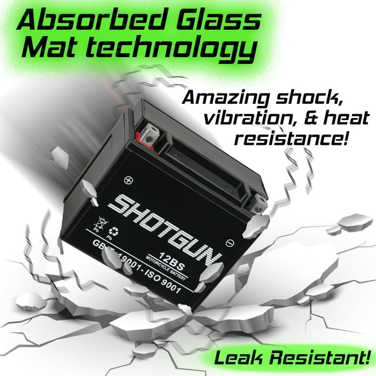☆Y12☆ Shotgun YTX12-BS Motorsports Battery Compatible with Kawasaki