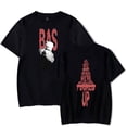 thumbnail image 2 of Bas Rapper T-shirt We Only Talk About Real Sxxt When We’re FXXked Up Tour Women Men Short Sleeve Tee, 2 of 3
