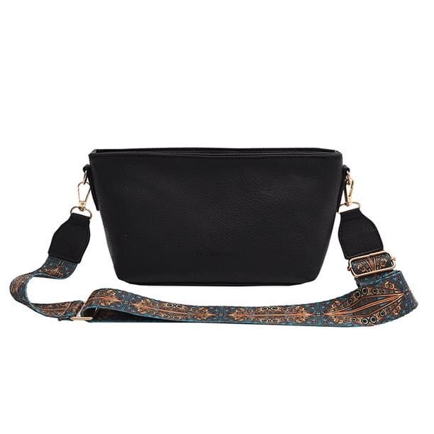 Bolso de Compras Femenino Btafrte Cuero para Viajes Negro 26*13*10 cm