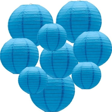 12-Pack Boho Hanging Paper Lanterns - 8 Inch Inspirational Classroom & Party Decor