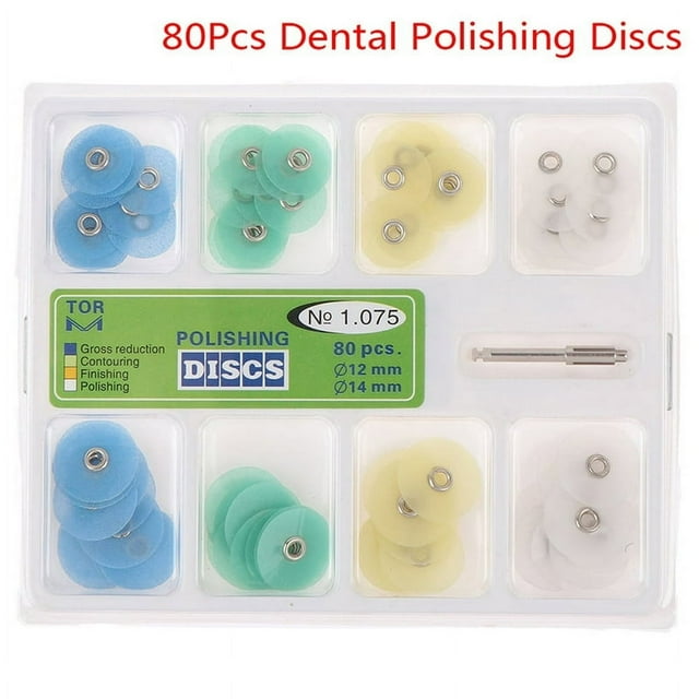 80 Pcs Bandes de Polissage de Disques Dentaires Remplissage de Résine Outils de Dentiste