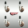 thumbnail image 2 of 3 Inch 316SS High Temp Glass Filled Nylon 1-1/2 Inch Expanding Stem Caster Set, 2 of 2