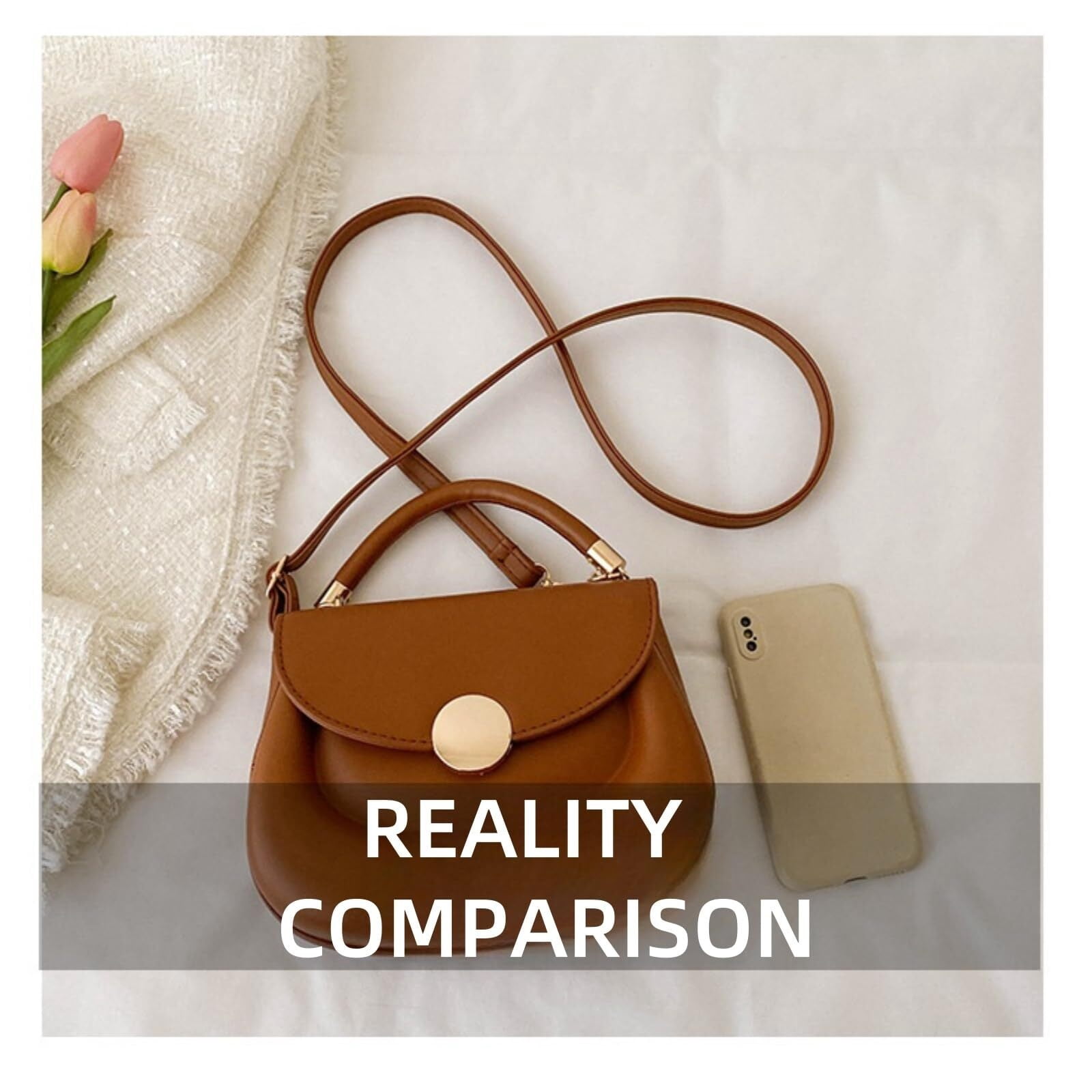 Crossbody Purse for Women Small Crossbody Bags Trendy Leather with Adjustable Shoulder Strap for Backpack Travel
