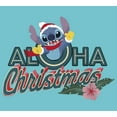thumbnail image 2 of Girl's Lilo & Stitch Aloha Christmas  Graphic Tee Tahiti Blue Small, 2 of 4