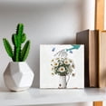 thumbnail image 5 of you are absolutely positively incredibly amazing remember that Wooden Box Sign Home Decor Rustic Spring Flowers Wooden Box Sign Block Plaque for Wall Tabletop Desk Decor 5x5 In, 5 of 5
