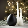 thumbnail image 3 of 10" Vance Kitira Christmas Small White Trumpet Candle, 3 of 3