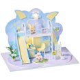 thumbnail image 1 of 3D Miniature Dollhouse Kit DIY Luminous Wooden Craft House Kit Mini House Model, 1 of 10
