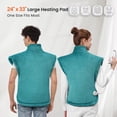 thumbnail image 5 of MARNUR Large Heating Pad for Back and Shoulder, 24"x33" with 4 Heat Settings 2H Auto-off - Green, 5 of 9