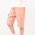 thumbnail image 2 of Ruyang Boys Active Jogger Shorts Elastic Waistband Pull on Shorts Summer Quick Dry Basketball Shorts with Pockets 4-11 Years, 2 of 7