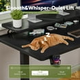 thumbnail image 7 of Homall 63" Wide Home Office Electric Height Adjustable Standing Desk Lifting Range 28~46" Computer Desk with Monitor Stand,Black, 7 of 7