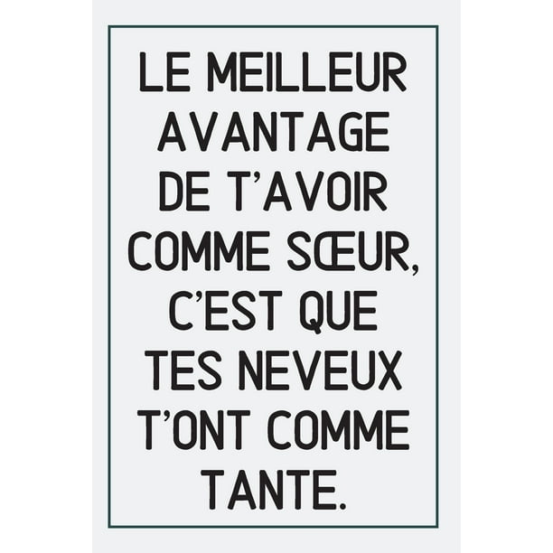Cadeau Pour Sa Soeur Idee Cadeau D Anniversaire Ideal Pour Noel Ou Occasion Speciale Pour Transmettre Un Message D Amour A Sa Soeur Carnet De Notes Paperback Walmart Com Walmart Com