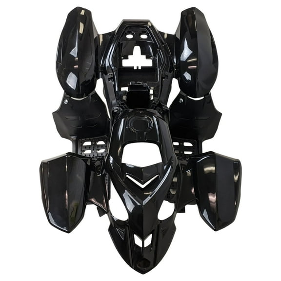 ATV Complete Plastic Body Fender Assembly Suitable for Panther 110PL, 125PL, Coolster 3050B, TaoTao Ata110L ATVs (Black)