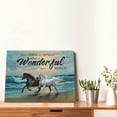 thumbnail image 6 of Horse Wall Art White & Black Horse Pictures Wall Decor Beach Coast Canvas Artwork Painting Motivational Inspirational Quotes Framed Poster Print for Home Living room Bedroom Bathroom Office 12"X16", 6 of 6