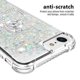 thumbnail image 3 of Funda para iPhone SE 2022/2020 con Brillo Líquido Flotante, Purpurina, Parachoques y Anillo Giratorio Soporte, 3 of 5
