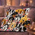 thumbnail image 6 of Playful Dog Breed Hearts Pattern, Playful Pet Portrait Pattern, Warm Flannel Blanket for Living Room and Bedroom, Dog Lovers Just Because Gift, Pet Lover Home Decor, 6 of 9