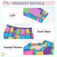 thumbnail image 3 of FORMRS Kids Pajama Set Cotton Long Sleeve Top and Pants 2-Piece Lounge Sleepwear, Sizes 18M-8Y, Colorful Geometric Pattern, 3 of 6
