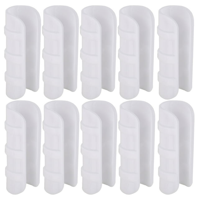 10PCS Plastic Fixture Clamp Jig 3/4 Inch PVC Pipe Greenhouse Plant Supplies Useful White Convenient Durable Light Grip
