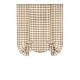 thumbnail image 3 of Achim Buffalo Check Window Curtain Tie Up Shade, 42 x 63, Taupe, 3 of 5