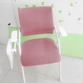 thumbnail image 6 of Dining Room Chair Cover, Office Chair Cover, Dustproof Back Cover Stretch Washable Chair Seat Protector, for Kitchen Home Party Restaurant Pink, 6 of 8