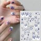 thumbnail image 2 of 12 Sheets Self-Adhesive DIY Fire Flame Nail Art Stickers Decor Flame Nail Art Stickers 3D Fire Flame Nail Decals Nail Art White Black Silver Gold Flam, 2 of 4