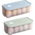 thumbnail image 1 of Caja de huevos para nevera, 2 unidades, caja de almacenamiento de huevos, 10 huevos, caja de huevos de plástico con tapa, caja de comida para huevos para refrigerador, cocina, Camping, Picnic, 1 of 5