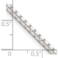 thumbnail image 4 of Sterling Silver 2.5mm Box Chain (16 X 2.5) Made In Italy qbx050-16, 4 of 5