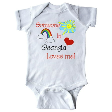 

Inktastic Someone in Georgia loves me! Gift Baby Boy or Baby Girl Bodysuit