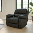 thumbnail image 2 of Flash Furniture Kyle Black LeatherSoft Rocker Recliner, 2 of 13