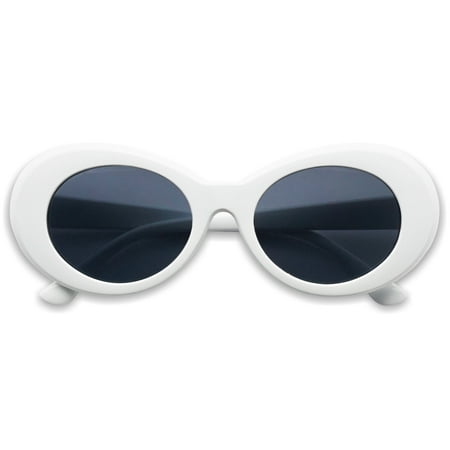SunglassUP Oval Round Retro Kurt Cobain Clout Goggle Sunglasses