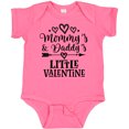 thumbnail image 3 of Inktastic Mommy Daddy Little Valentine Boys or Girls Baby Bodysuit, 3 of 5