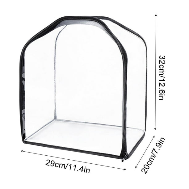 Bolsa de almacenamiento plegable transparente con asas reforzadas para la organización y traslado de la ropa