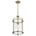 thumbnail image 2 of Nuvo Lighting Yorktown 1 Light Pendant Burnished Brass Finish Clear Glass - Burnished Brass, 2 of 17