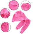 thumbnail image 7 of Esaierr Kids Toddler Sweat Suits Joggers Pants Set for Girls, Little Girls Spring Fall Tracksuits Sweatpants Outfits Baby Solid Color Athletic Zipper Top+ Elastic Trousers Sports Clothes,Size 1-4Y, 7 of 7