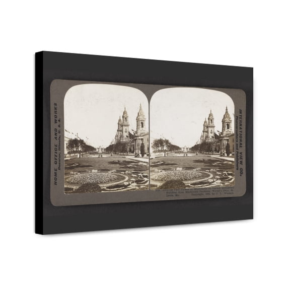 Canvas Print: Looking Past Palace Of Machinery To Varied Industries Building From