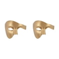 thumbnail image 4 of Wisewang Wide Application Half Face Mask For Various Occasions Half Face Masquerade Masks Made With Plastic golden 2Set, 4 of 6