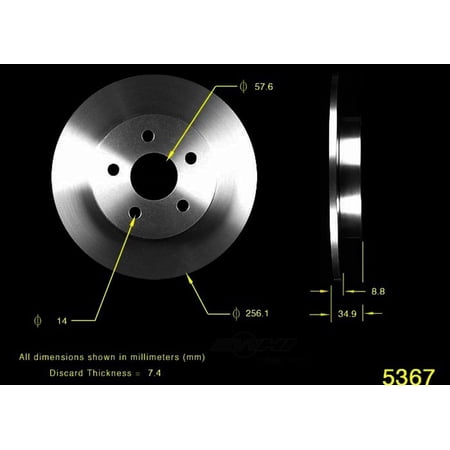 BENDIX PRT1571 Bendix Brake Rotor