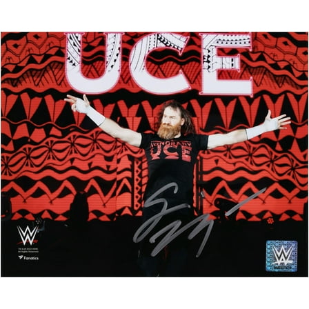 Sami Zayn WWE Autographed 8" x 10" Entrance Arms Out Photograph - Fanatics Authentic Certified
