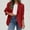 Red, variant on Ayfxijin Winter Coats for Women,Solid Blazers For Women Business Long Sleeve Lapel Open Front Suit Jacket Lining Work