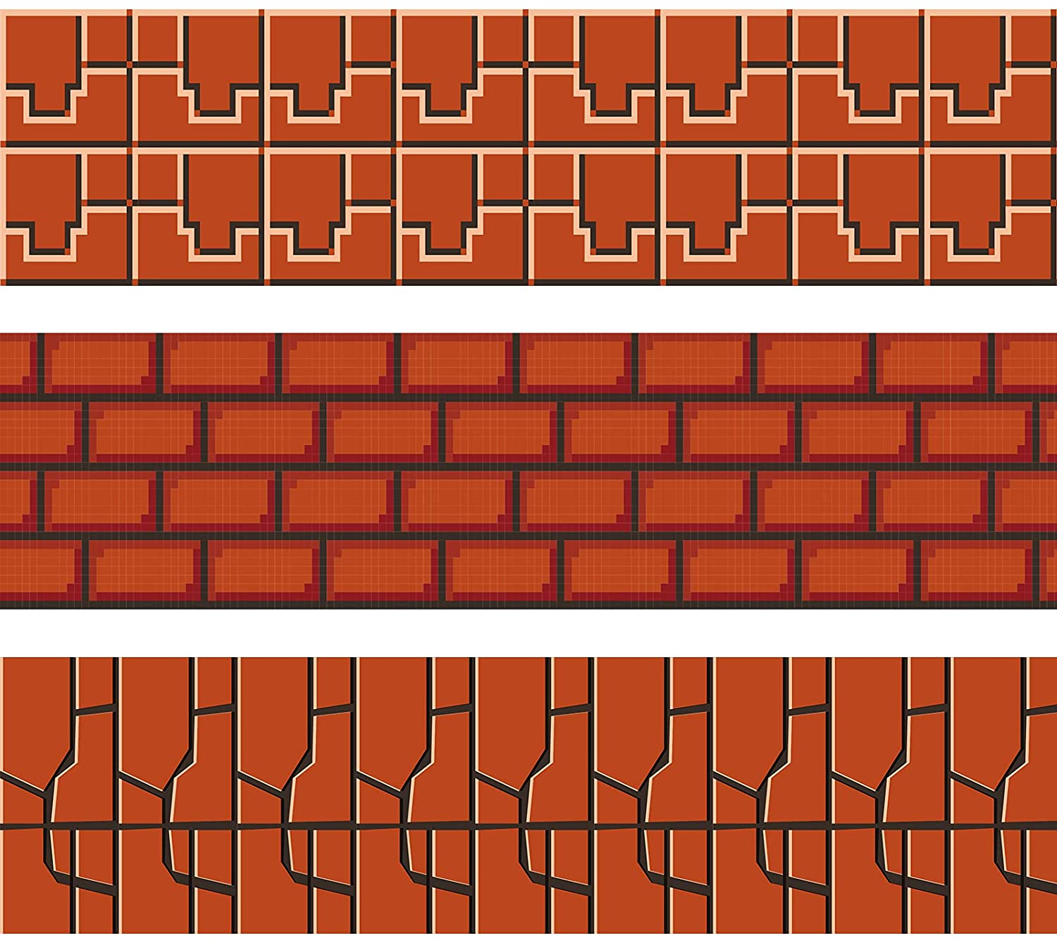 59ft Red Brick Bulletin Board Border Straight Border Trim Brick Wall