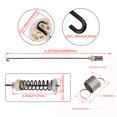 thumbnail image 3 of BQLZR 4 x Washing Machine Suspension Rod with Spring Replacement for Whirlpool, 3 of 3