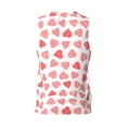 thumbnail image 2 of Rocae Pink Hearts1 for Men's Basketball Jersey Lightweight and Breathable Athletic Tank Top,Quick-Drying Sports Jersey X-Large, 2 of 9