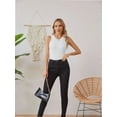 thumbnail image 3 of Womens Summer Tank Tops Crewneck Sleeveless Shirts Tanks Slim Fitted Casual Basic Tee Shirt, 3 of 6